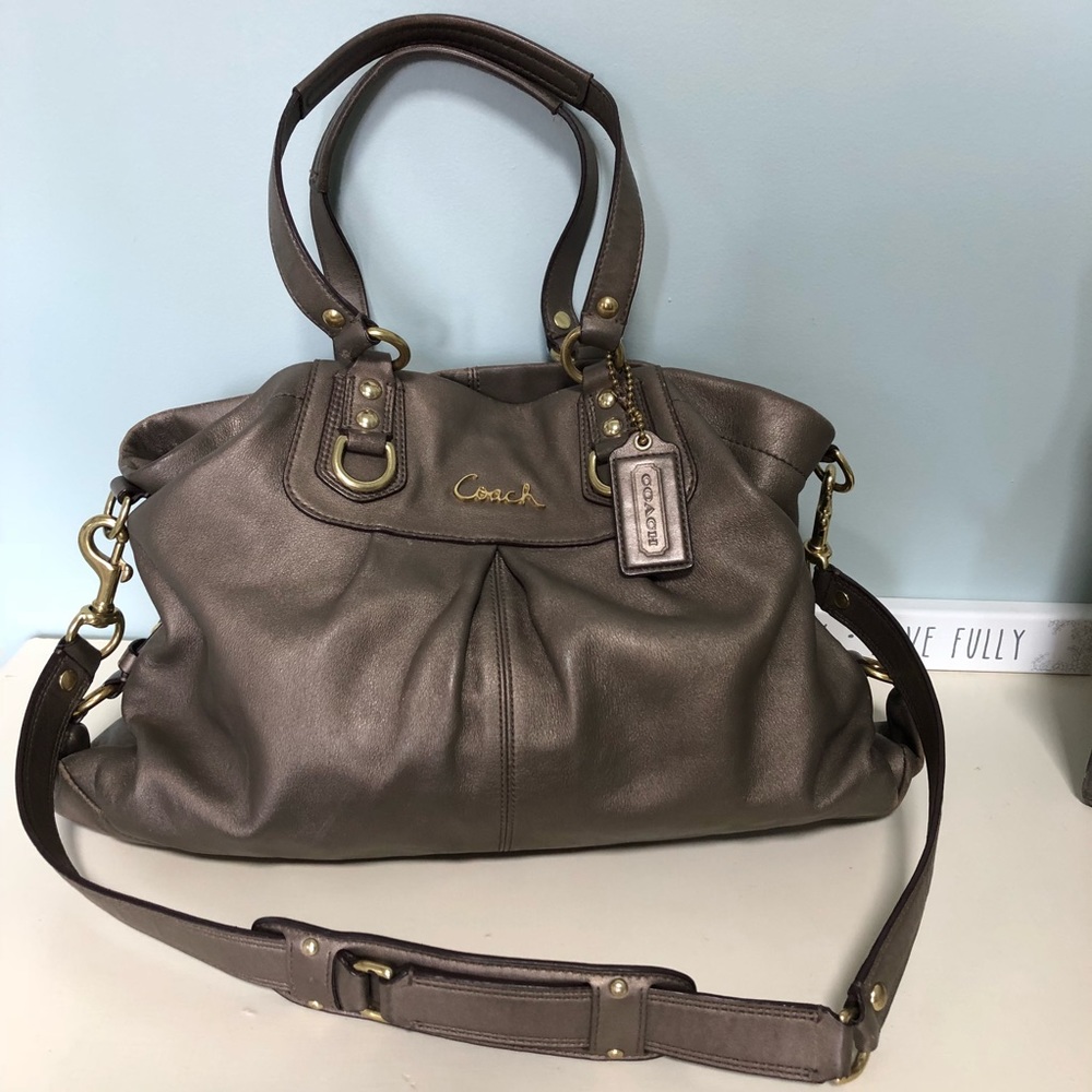 Pewter Coach Purse